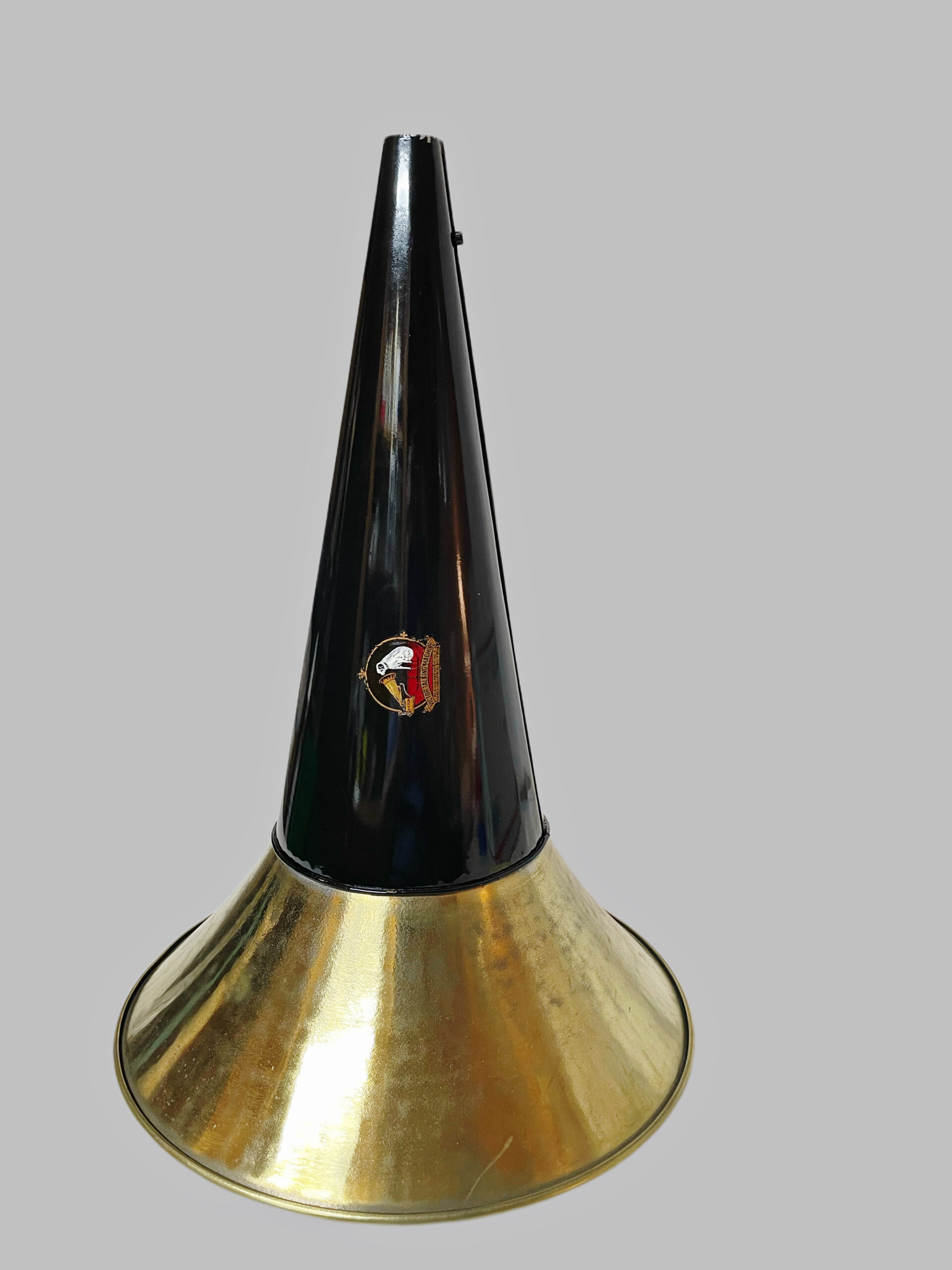 Black / Brass Smaller Victor Phonograph Horn