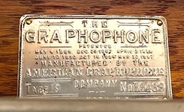 Columbia Graphophone Type B "Eagle" Phonograph with Brass horn! - Image 5