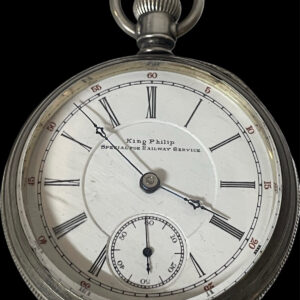 Rare Illinois “King Phillip” 18 Size Railroad Watch – Special for Railway Service, Tu‑Tone Movement