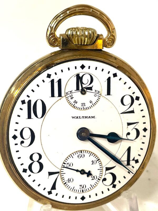 Waltham Vanguard 23 jewel Wind Indicator Railroad Pocket Watch - Image 3