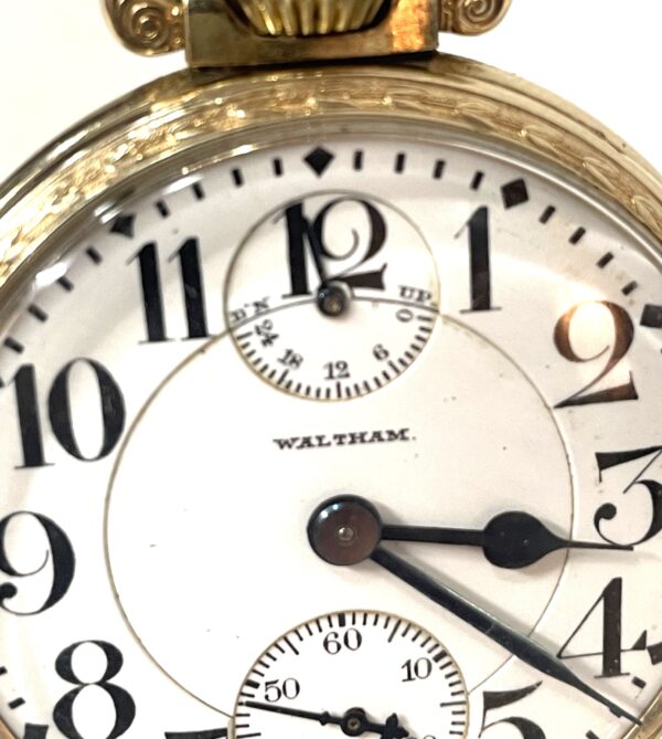 Waltham Vanguard 23 jewel Wind Indicator Railroad Pocket Watch - Image 4