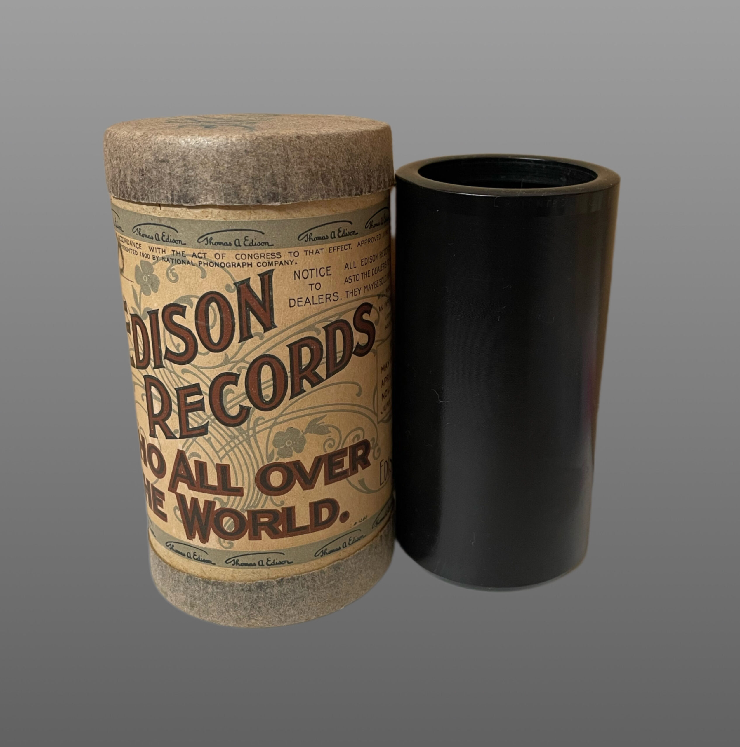 Edison 2-minute Cylinder…” In the Clock Store“