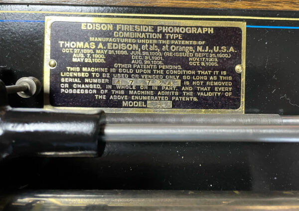 Edison Fireside Combination (A) Cylinder Phonograph - Image 4