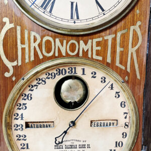 Ithaca Double Calendar “Chronometer” Clock – Rare 19th-Century Perpetual Timepiece