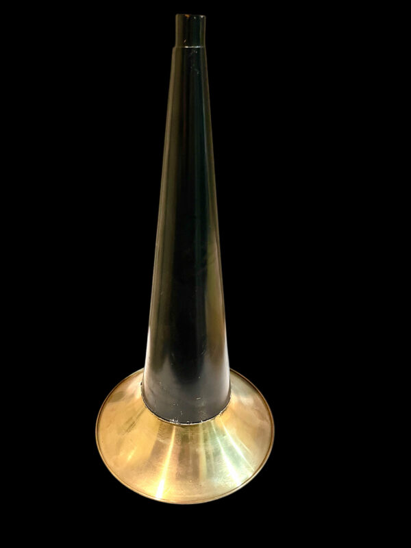 14-inch Black/Brass Phonograph Horn