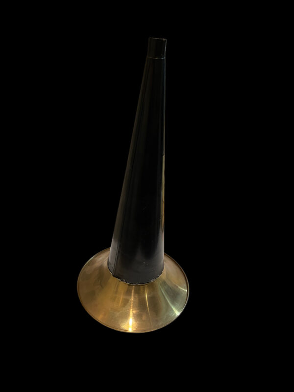 14-inch Black/Brass Phonograph Horn - Image 3