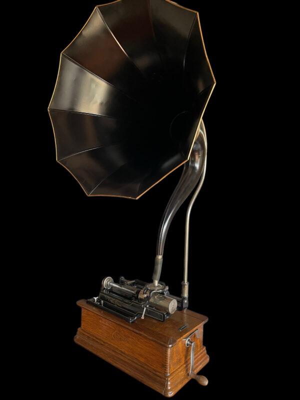 Edison Home Phonograph w/ Cygnet Horn - Image 14