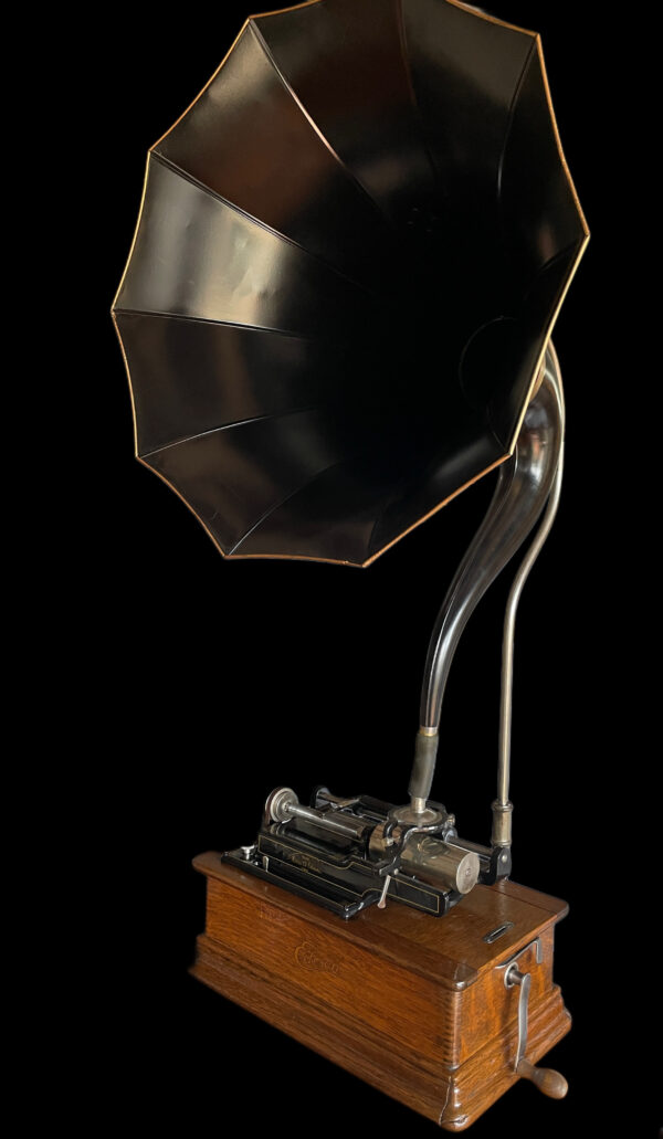 Edison Home Phonograph w/ Cygnet Horn - Image 13