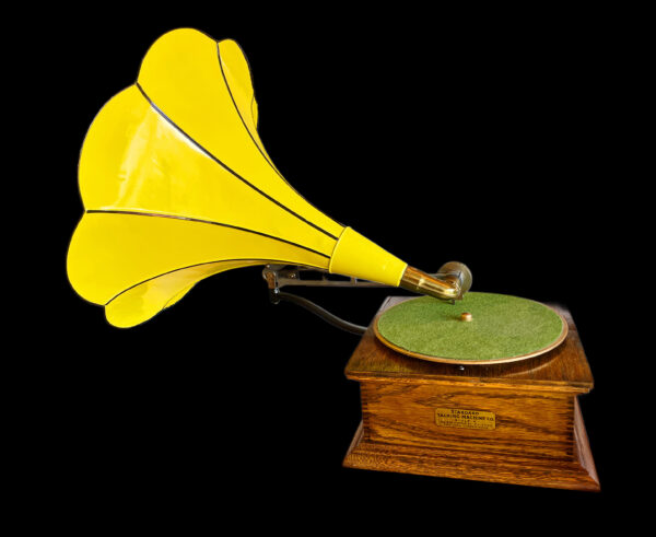 Standard "X" Phonograph with Fashionable Yellow Horn - Image 3