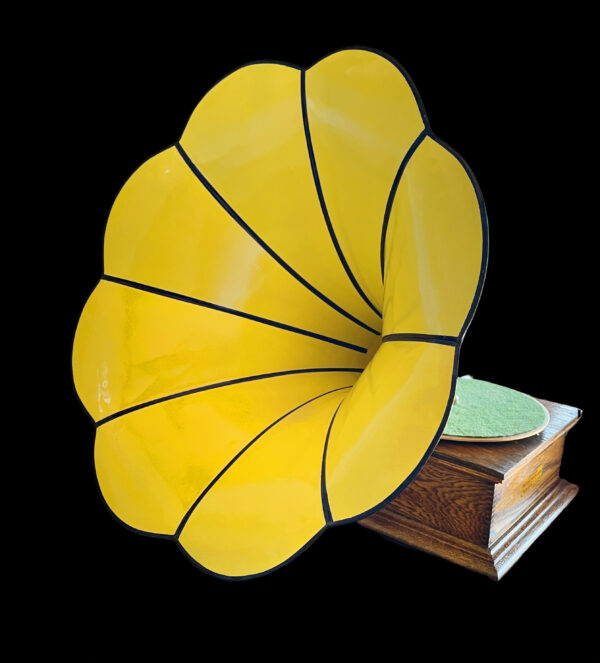 Standard "X" Phonograph with Fashionable Yellow Horn