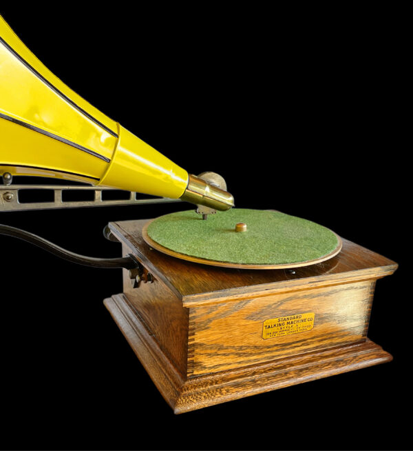 Standard "X" Phonograph with Fashionable Yellow Horn - Image 9