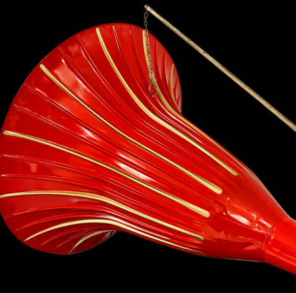 Edison Standard Phonograph w/ beautiful Red "Searchlight" Horn! - Image 4