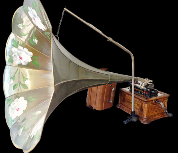 Columbia BF 6-inch Mandrel Cylinder Phonograph w/ Flower Horn - Image 14