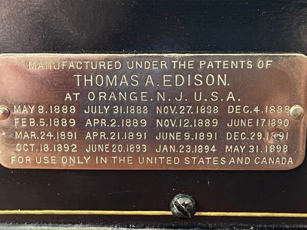 RARE...Edison Model "A" GEM - Drip Pan Phonograph "1899" - Image 8