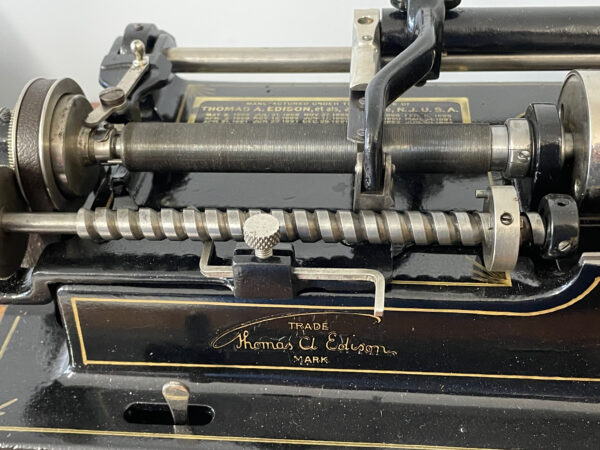 Edison Home Repeater Phonograph with Brass horn... RARE Machine - Image 12