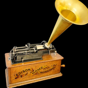 Edison Home Repeater Phonograph with Brass horn... RARE Machine