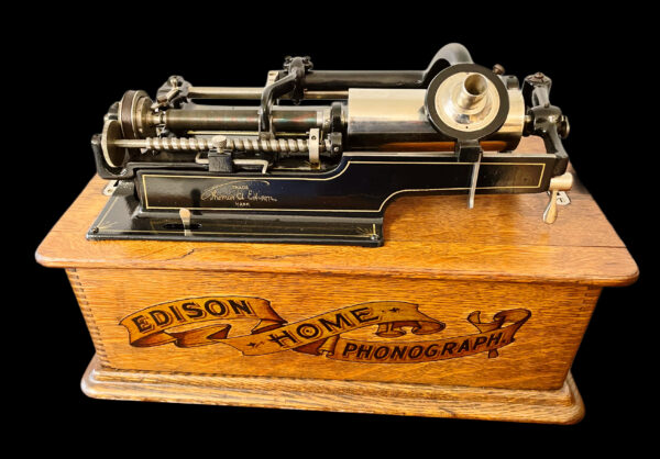 Edison Home Repeater Phonograph with Brass horn... RARE Machine - Image 4