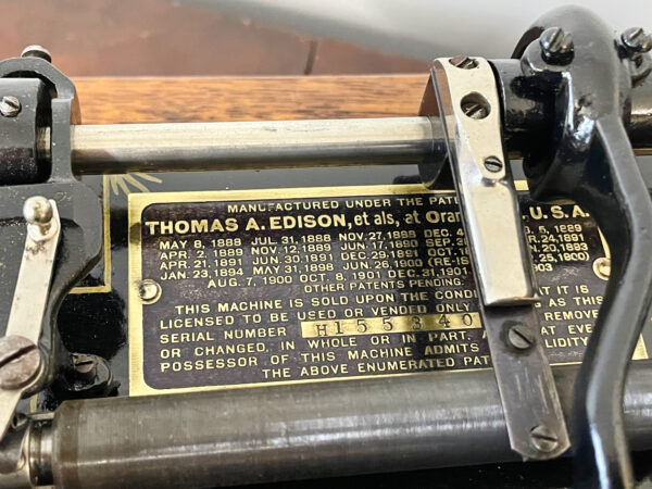 Edison Home Repeater Phonograph with Brass horn... RARE Machine - Image 11