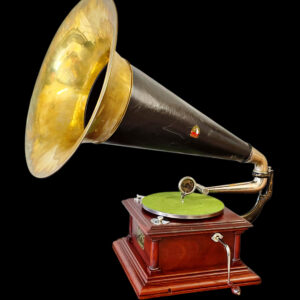 Victor IV Phonograph with original oversized Black/Brass Horn