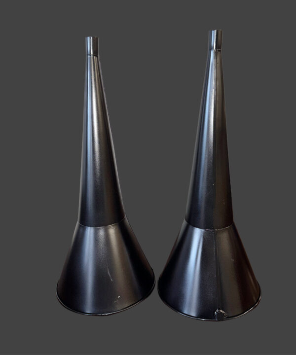 Rare Reproduction Black Funnel Horn for Edison Phonograph / Polyphone – Made to Original Specs! (pair)