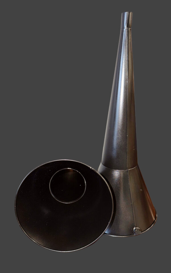 Rare Reproduction Black Funnel Horn for Edison Phonograph / Polyphone – Made to Original Specs! (pair) - Image 5