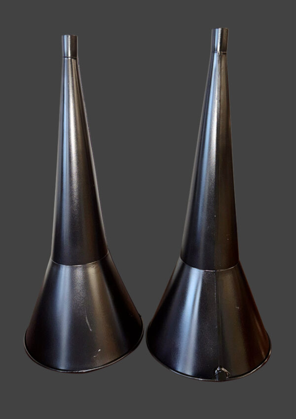 Rare Reproduction Black Funnel Horn for Edison Phonograph / Polyphone – Made to Original Specs! (pair) - Image 7
