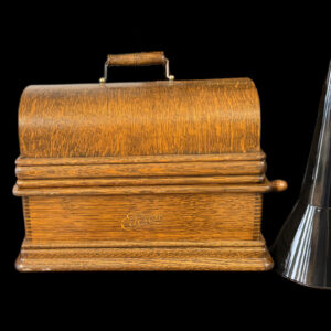 Edison Home Model D Phonograph • Restored Cylinder Player with Funnel Horn!