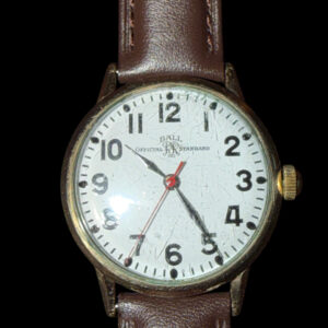 Ball Official RR Standard Wristwatch – Yellow Gold‑Filled Railroad Watch (Like New)!