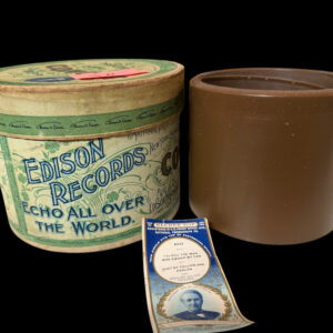 Rare 5" Concert Cylinder – “I’ll Kill the Man Who Swiped My Can” – Early Vaudeville Comic Record