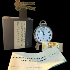 Hamilton 992B Railroad Pocket Watch – Late‑Run 1968 – Stainless Steel Case – C520493 – Box & Papers